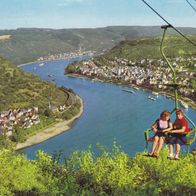 Boppard am Rhein Sesselbahn alte PLZ 5407 Verlag Wilhelm Schäfer Wesel