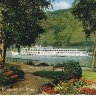 Boppard am Rhein Drachenfels Schiff Rheinanalage Schöning alte PLZ 5407 ungelaufen