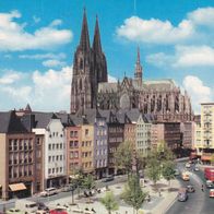 5000 Köln am Rhein Alter Markt und Dom Hubert Knappe Düsseldorf gelaufen 1977