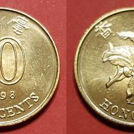 12149(3) 10 Cents (Hong Kong) 1998 in UNC ............ von * * * Berlin-coins * * *