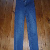 wunderschöne blau farbende Jeanshose, Damenstretchhose, Gr. 36