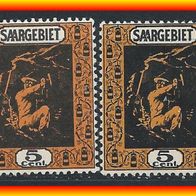 Saar MiNr. 85 a + b, ungebraucht (3398)