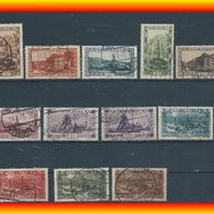 Saar MiNr. 108- 121(ohne 109 + 116) gestempelt (3399)