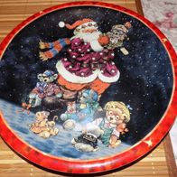 Amsel Weihnachtsteller groß Porzellan/ Keramik ?