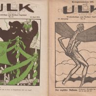 ULK Wochenbeilage zum Berliner Tageblatt 1814-24 &1916-31 2 Stück jeweils 8 Seiten