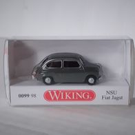 Wiking 1:87 NSU Fiat Jagst (Fiat 600) grau in OVP 0099 98 (2014)