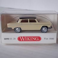 Wiking 1:87 Fiat 1800 hellelfenbein-schwarz in OVP 0090 01 (2010)