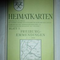 Wanderkarte Heimatkarte Freiburg - Emmendingen 1:100000