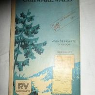 Wanderkarte Schwarzwald Nordblatt 1:100000 RV Landkarte