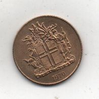 Münze Island 1 Krona 1970