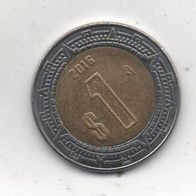 Münze Mexico 1 Peso 2016