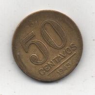 Münze Brasilien 50 Centavos 1945.