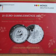 25 Euro Sammlermünze 2021 Spiegelglanz - Geburt Christi