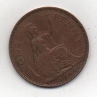 Münze England 1 Penny 1944