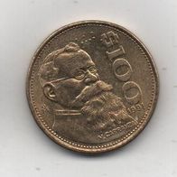 Münze Mexico 100 Pesos 1991.