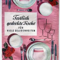 Zeitschrift Festlich gedeckte Tische, Verlag für die Frau DDR, Bestell-Nr. 607