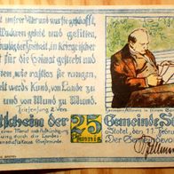 25 Pfennig 1921 Gemeinde Stotel