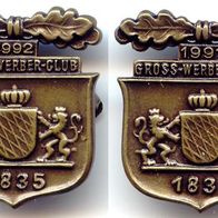 Anstecknadel : 2x Grosswerber-Club 1991 und 1992