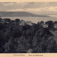 AK Gremsmühlen Blick vom Mühlenberg s/ w
