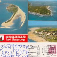 AK Insel Wangerooge Mehrbildkarte von 1986 in Farbe