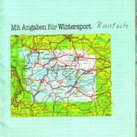 Wanderkarte Wandern Karten Unterharz Wintersport Info Touristen Verlag DDR