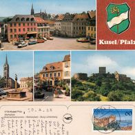 AK Kusel Mehrbildkarte in Farbe von 1988