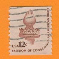 USA 1981 Mi.1458 C gest. Rollenmarke. Freimarke Fackel der Freitsstatue