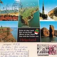 AK Insel Helgoland Mehrbildkarte von 1979 in Farbe