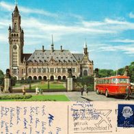 AK Gravenhage Den Haag Friedenspalast Vredenspaleis mit Bus Autobus s/ w von 1965