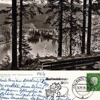 AK Mummelsee Hochschwarzwald s/ w von 1959