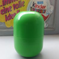 Große Maxi Ü - Ei Kapseln alt grün ohne kreis 11 x 7 cm