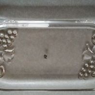 WMF Königskuchenplatte Glasplatte Kuchenplatte 38cm x 17,5cm Dekor Obst