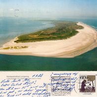 AK Insel Langeoog Luftbild von 1982 in Farbe