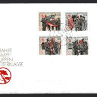 DDR 1988 35 Jahre Kampfgruppen MiNr. 3177 - 3180 FDC gestempelt -1-