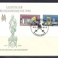DDR 1982, MiNr: 2683 - 2684 auf Messebeleg mit Sonderstempel