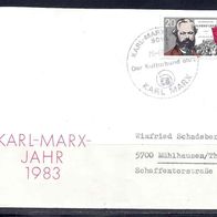 DDR 1983, MiNr: 2784 auf Brief mit Sonderstempel