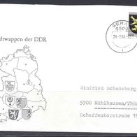 DDR 1984, MiNr: 2857 auf Brief sauber gestempelt