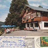 AK Oberstdorf Cafe Alpenrose von 1970 in Farbe