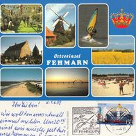 AK Fehmarn Mehrbildkarte von 1989