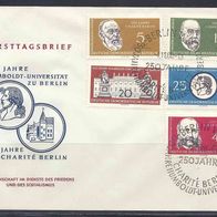 DDR 1960, MiNr: 795 - 799 auf Ersttagsbrief mit Sonderstempel FDC