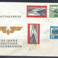 DDR 1960, MiNr: 804 - 806 mit 805 B auf Ersttagsbrief FDC