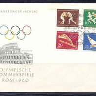 DDR 1960, MiNr: 746 - 749 auf Erinnerungsbrief mit Sonderstempel
