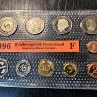 Deutschland : DM Satz stempelglanz 1996 F alle 10 Münzen