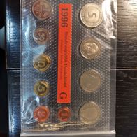 Deutschland : DM Satz stempelglanz 1996 G alle 10 Münzen