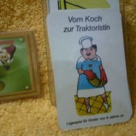 Legespiel Vom Koch zur Traktoristin DDR Karten Spielkarte Le. Pößneck Altenburg