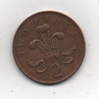 Münze England 2 Pence 1989