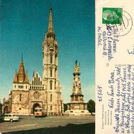 AK Matthiaskirche Budapest Ungarn, gestempelt 1968 in Eberswalde DDR