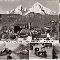 AK Berchtesgadener Land Mehrbildkarte Jennerbahn Salzbergwerk Kehlsteinhaus