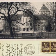 AK Zürich Schweiz Universität Ost-Facade von 1935
