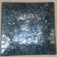 DL Servierteller Schale Glas Spiegelmosaik 20x20 kaum benutzt einwandfrei erhalt